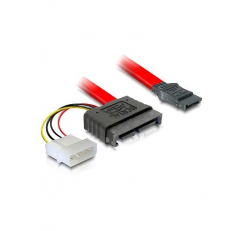 Câble SATA 7 + 6 pin mâle + câble d'alimentation 4 pin