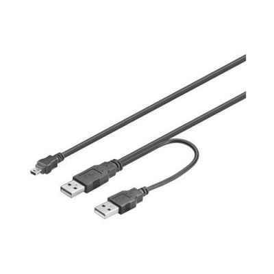 Câble 2 ports USB Type A vers Port Mini Type B - 1 m