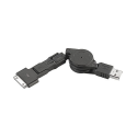 Câble de transfert avec connecteurs Dock, Mini-USB & Micro-USB