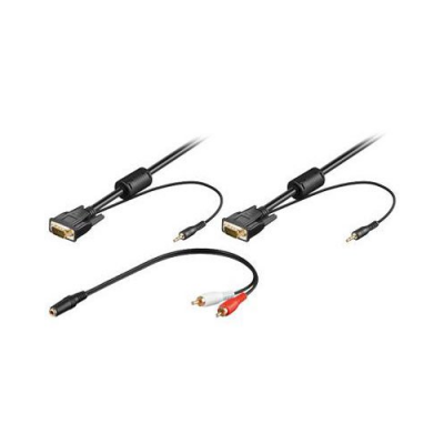 Câble blindé VGA et Jack audio - 3 m