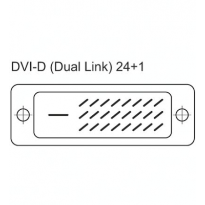 Câble DVI-D mâle vers mâle - 2 m