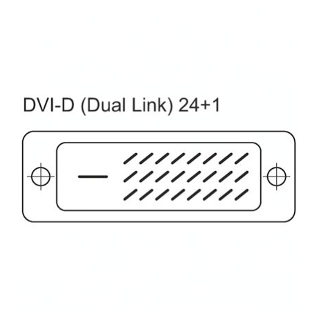 Câble DVI-D mâle vers mâle - 2 m