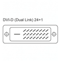 Câble DVI-D mâle vers mâle - 2 m