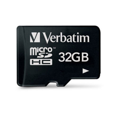 Carte micro SD HC/Transflash Class 10 - 32 Go - Verbatim