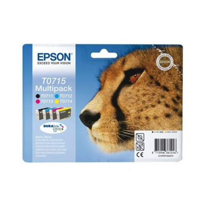 Cartouches originales Epson "T071540" couleur + noir