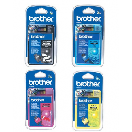 Pack de 4 cartouches originales Brother "LC900"