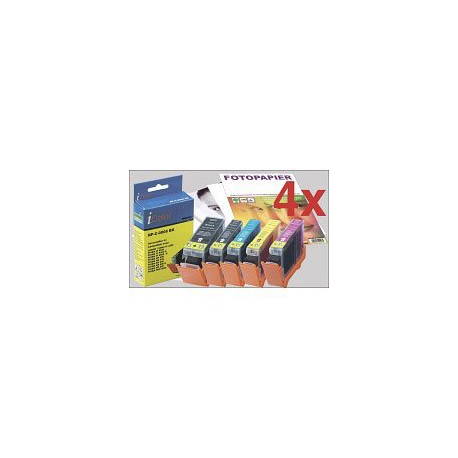 4 Cartouches - Color compatibles Canon PIXMA IP 4200 / 4300 / MP / Etc. - Color Pack