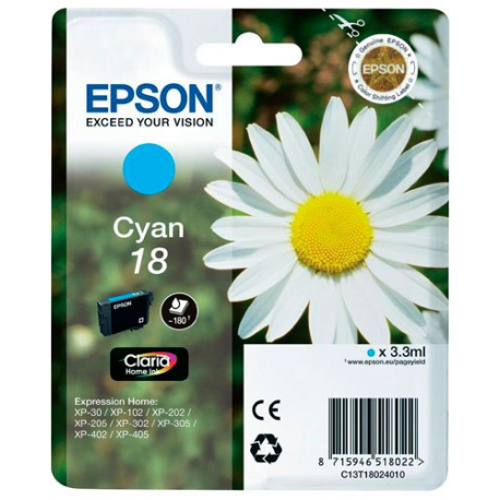 Cartouche originale Epson "T180240" cyan