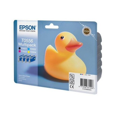 Cartouches originales Epson "T055640" Pack couleur + noir