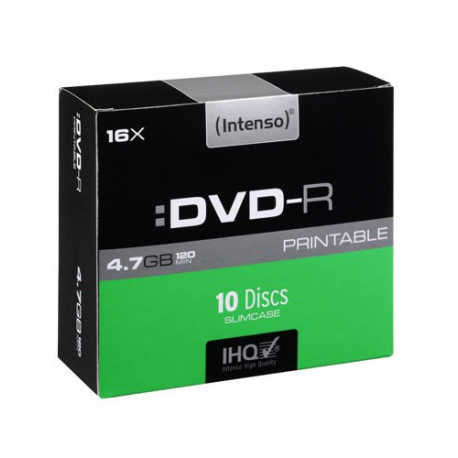 10 DVD-R Imprimable - 4.7 Go - Intenso