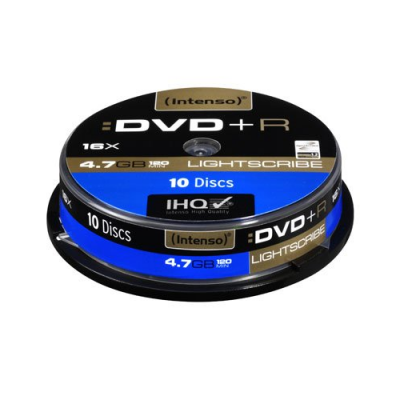 10 DVD+R Lightscribe - 4.7 Go - Intenso