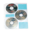 Pochettes de rangement 3 CD - DVD pour classeur