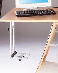 Support en métal pour PC fixe sous bureau
