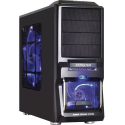 Boîtier PC Gamer avec Ventilation silencieuse - Compatible avec le Watercooling - Noir bleuté