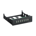 Façade 7 ports USB 2.0 - baie 5,25" - pour PC