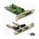 Carte contrôleur PCI 2 ports série et 1 port parallèle - DeLock n°89004