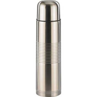 Bouteille isotherme en inox avec Gobelet Bouchon - Grande capacité 1 L - Inox gris