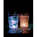 2 verres à cocktails avec 8 effets lumineux - 35 cl