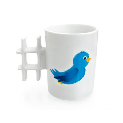 Tasse Hashtag Twitter - Convient pour le micro onde