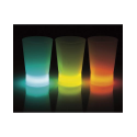 3 verres à shooters lumineux - 1 turquoise, 1 jaune et 1orange - 4 cl