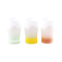 3 verres à shooters lumineux - 1 turquoise, 1 jaune et 1orange - 4 cl