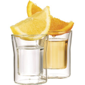 6 verres à shooters double paroi - 4,5 cl