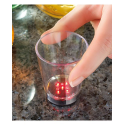 2 Verres avec des Dés en LED au fond - Se déclenche en posant son verre