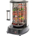 Grill vertical tournant avec vitre pour pain de viande, kebab, poulet, brochettes, etc. - 1380 W