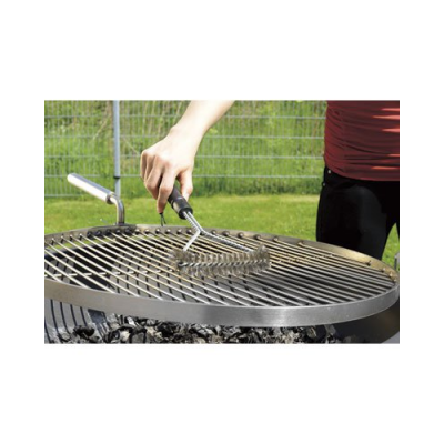 Brosse à barbecue et cheminée en acier