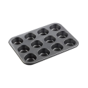 Moule - Plaque de cuisson antiadhésive pour faire des pâtisserie - 12 muffins ou cupcakes