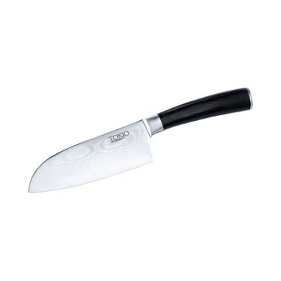Couteau de précision ultra coupant - Lame en acier Damas - 12,5 cm