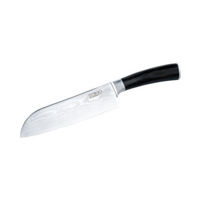 Couteau de précision ultra coupant - Lame en acier Damas - 18 cm