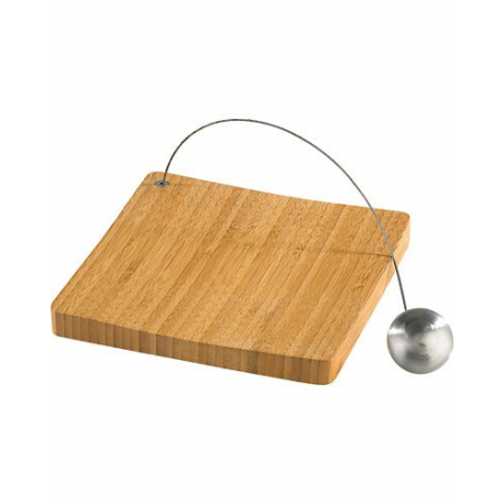 Porte-serviette de table avec plateau en bois de bambou