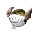 Égouttoir pour casserole jusqu'à 26 cm de diamètre en acier inoxydable