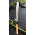 Couteau à pain ultra coupant - Lame en acier Damas - 22,5 cm