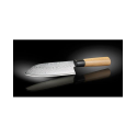 Couteau de précision ultra coupant - Lame en acier Damas - 16,5 cm