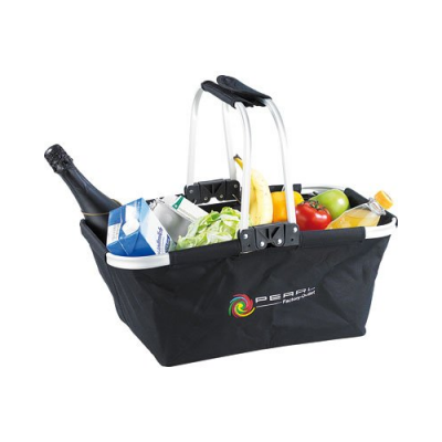 Panier de courses an aluminium et en nylon pliable - 19 L