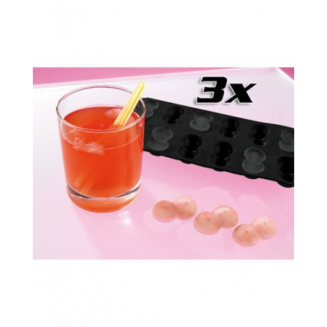 Moule au silicone pour glaçons coquins - 36 glaçons poitrine sexy