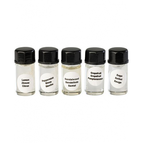 5 Flacons d'huile parfumée mise en forme pour diffuseur de parfum