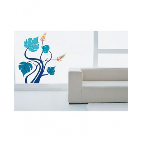 Autocollant - Stickers mural tendance - Arbre bleu