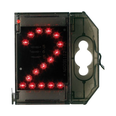 Chiffre lumineuse LED Nombre - Signalisation - ''2'' rouge