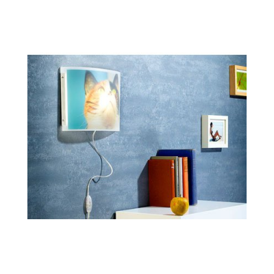 Lampe murale avec cadre photo intégré