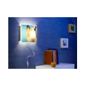 Lampe murale avec cadre photo intégré