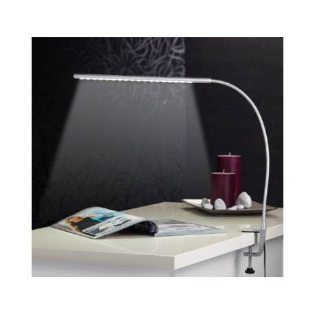 Lampe de bureau avec col de cygne orientable à LED