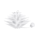 Plafonnier en forme de cascade en plastique blanc - culot E27
