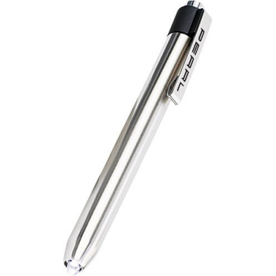 Lampe LED en forme de stylo en inox avec clip de fixation