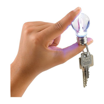 Lampe torche de poche pour porte-clés style Ampoule
