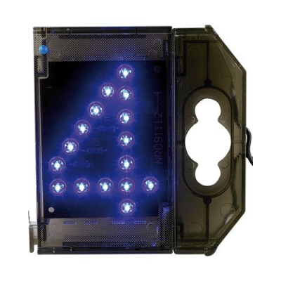 Chiffre lumineuse LED Nombre - Signalisation - ''4'' bleu