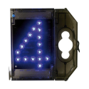 Chiffre lumineuse LED Nombre - Signalisation - ''4'' bleu