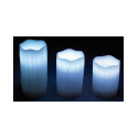 3 bougies à LED en cire  de toutes les couleurs avec télécommande